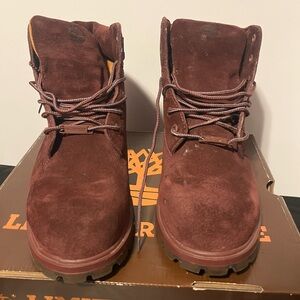 Timberland Men's Rich Dark Red Suede Boots